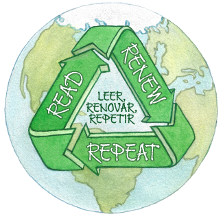 Read, Renew, Repeat Logo