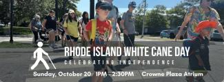 People walking on White Cane Day 2023